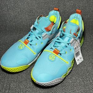 Adidas Men Size 13 HARDEN Vol. 6 Pulse Aqua Solar Orange GV8703 Basketball Shoes